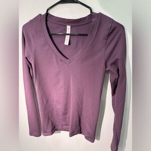 Purple Athleta Long Sleeve Top